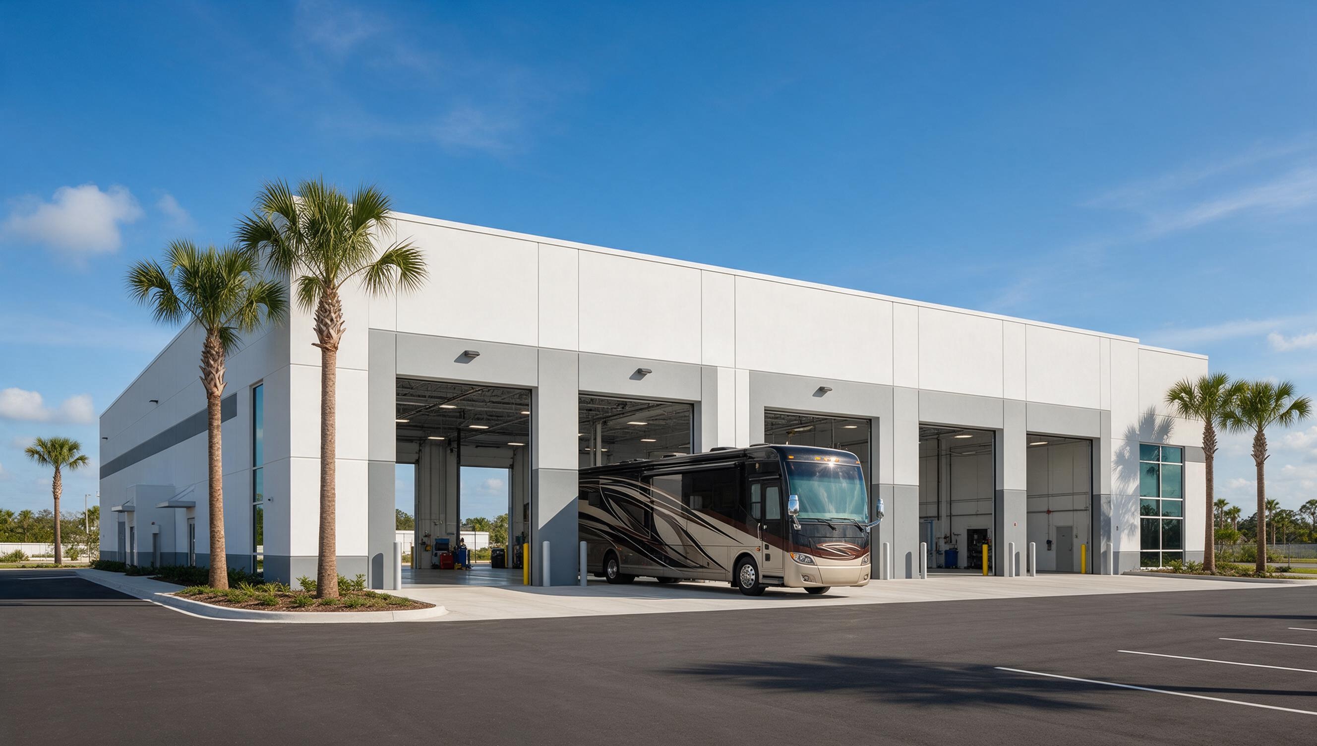 Legacy RV & Coach Works facility serving Florida's Nature Coast and Tampa Bay region